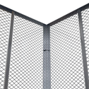 Metalen compostbak / Tuincompostbak - Tuinafval - 800L - Zilver