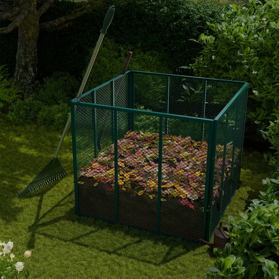 Metalen compostbak / Tuincompostbak - Tuinafval - 800L - Donkergroen - Afbeelding 2