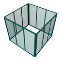 Metalen compostbak / Tuincompostbak - Tuinafval - 800L - Donkergroen