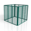 Metalen compostbak / Tuincompostbak - Tuinafval - 800L - Donkergroen