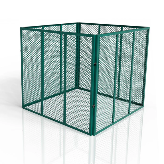 Metalen compostbak / Tuincompostbak - Tuinafval - 800L - Donkergroen - Afbeelding 1