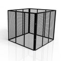 Metalen compostbak / Tuincompostbak - Tuinafval - 800L - Zwart
