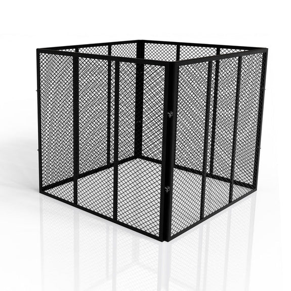 Metalen compostbak / Tuincompostbak - Tuinafval - 800L - Zwart - Afbeelding 1