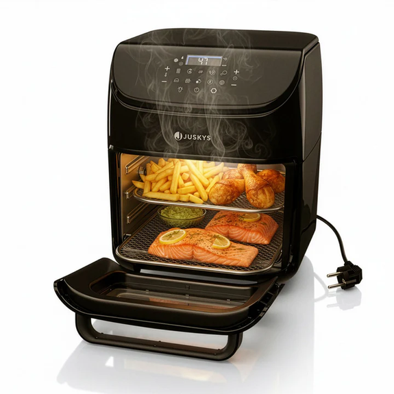 Airfryer / Heteluchtfriteuse - 12L - Incl. 10 programma's - Zwart - Afbeelding 3