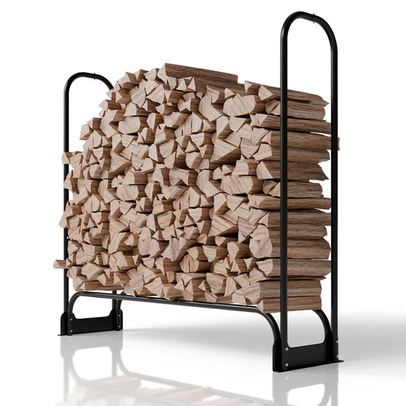 Buitenhaardhoutrek / Haardhoutrek M - Incl. Afdekhoes - 130x117 cm - Afbeelding 1