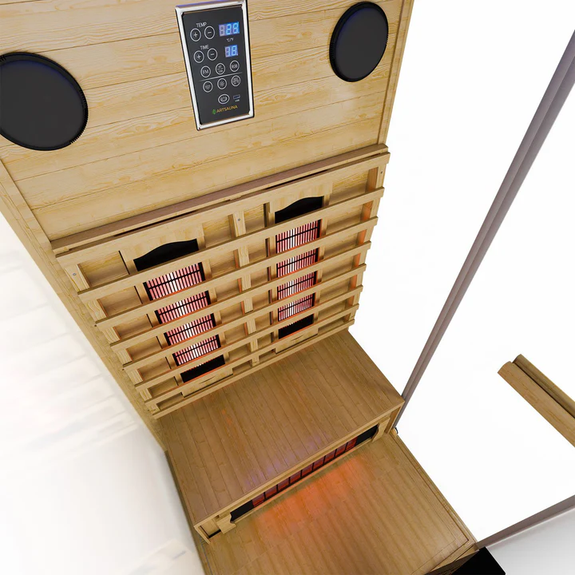 Sauna / Infraroodcabine / Infraroodsauna Göteborg - 90x90x190cm - 1-persoons - Afbeelding 4