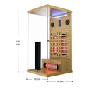 Sauna / Infraroodcabine / Infraroodsauna Göteborg - 90x90x190cm - 1-persoons