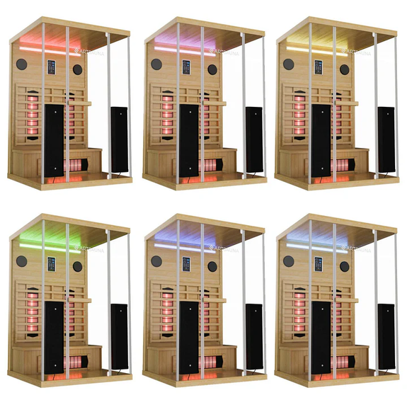 Infraroodcabine / Sauna Göteborg - 2 Personen - 120x105x190 cm - Afbeelding 6