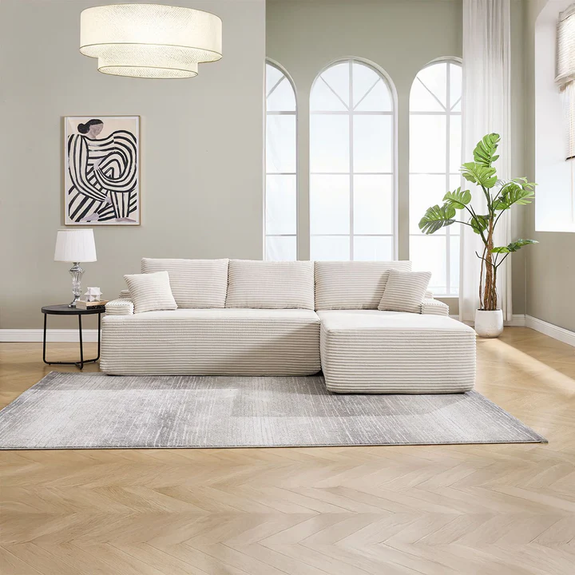 Coredo Bank - Corduroy bekleding - Rechts - Beige - Afbeelding 2