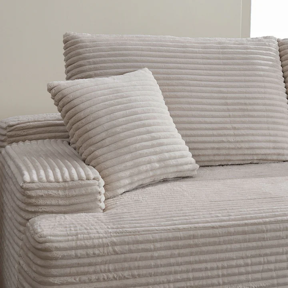 Coredo Bank - Corduroy bekleding - Rechts - Taupe - Afbeelding 3