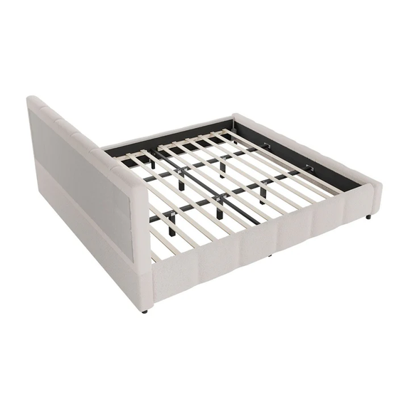 Gestoffeerd Bed Florence - 180x200cm - Crème - Afbeelding 4