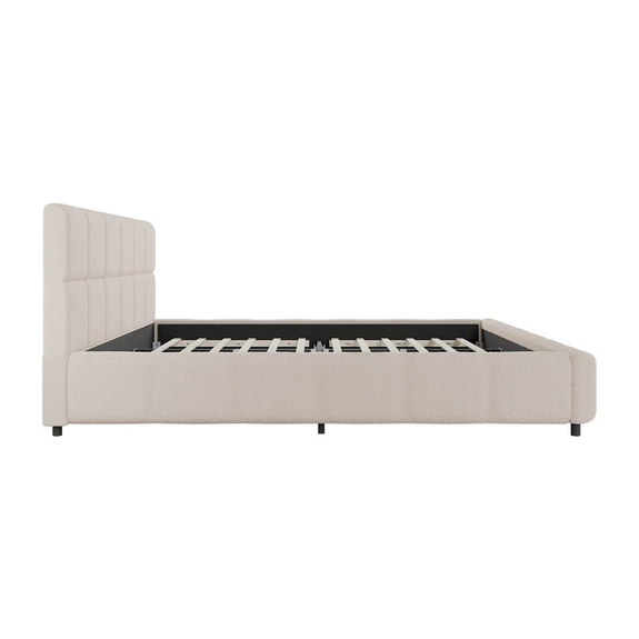 Gestoffeerd Bed Florence - 180x200cm - Beige - Afbeelding 6