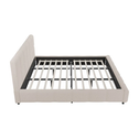 Gestoffeerd Bed Florence - 180x200cm - Beige