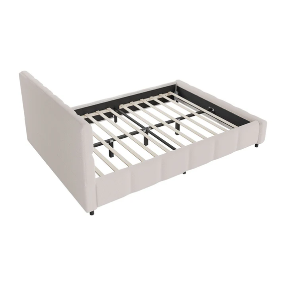 Gestoffeerd Bed Florence - 140x200cm - Crème - Afbeelding 4