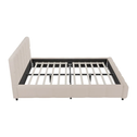 Gestoffeerd Bed Florence - 140x200cm - Beige