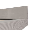 Gestoffeerd Bed Salerno - Corduroy - 180x200cm - Taupe