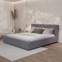 Gestoffeerd Bed Salerno - Corduroy - 180x200cm - Grijs