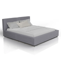 Gestoffeerd Bed Salerno - Corduroy - 180x200cm - Grijs