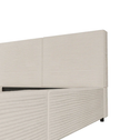 Gestoffeerd Bed Salerno - Corduroy - 140x200cm - Beige