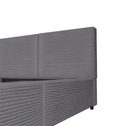Gestoffeerd Bed Salerno - Corduroy - 140x200cm - Grijs
