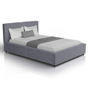 Gestoffeerd Bed Salerno - Corduroy - 140x200cm - Grijs