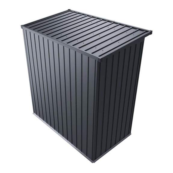 Metalen Gereedschapsschuur / Tuinschuur / Berging - Incl. funderingsframe - Donkergrijs - Afbeelding 5