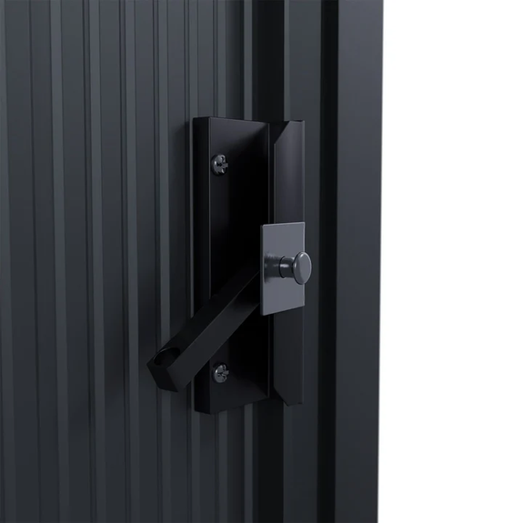 Metalen Gereedschapsschuur / Tuinschuur / Berging - Incl. funderingsframe - Donkergrijs - Afbeelding 4