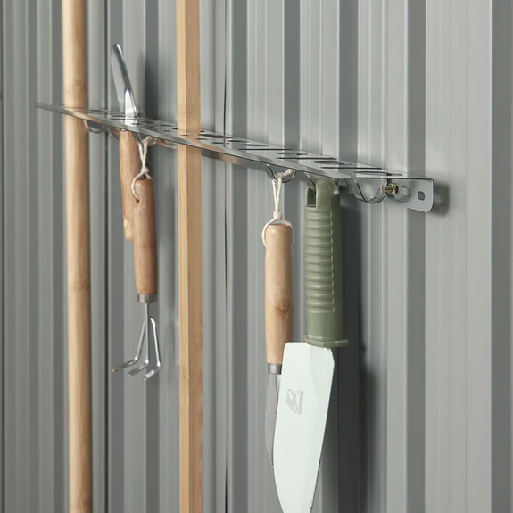 Metalen Gereedschapsschuur / Tuinschuur / Berging - Incl. funderingsframe - Donkergrijs - Afbeelding 3