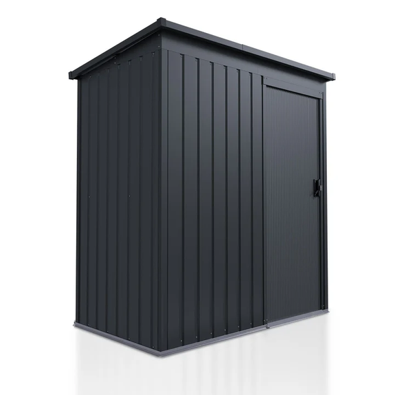 Metalen Gereedschapsschuur / Tuinschuur / Berging - Incl. funderingsframe - Donkergrijs - Afbeelding 1