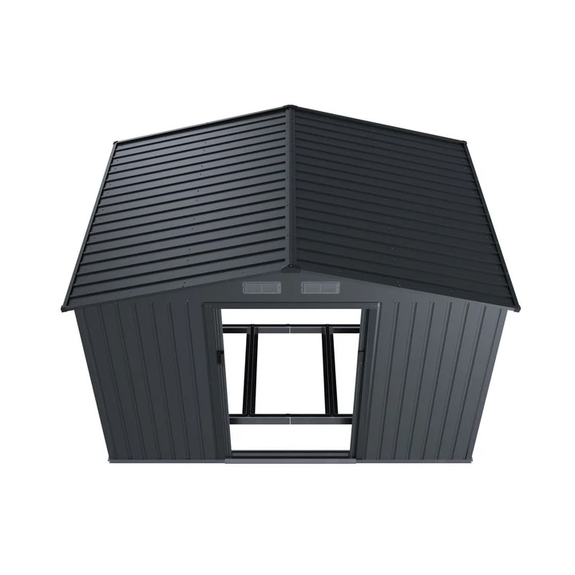 Metalen gereedschapsschuur / Tuinschuur / Berging XL - Incl. Funderingsframe - Donkergrijs - Afbeelding 5