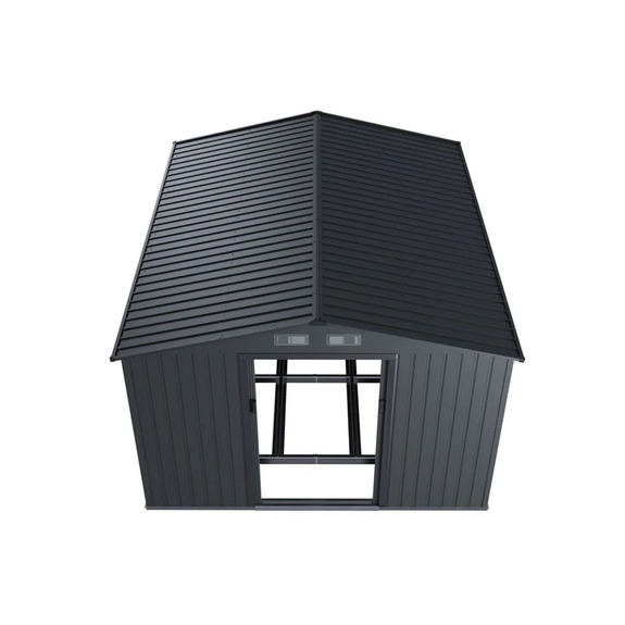 Metalen gereedschapsschuur / Tuinschuur / Berging XXL - Incl. Funderingsframe - Donkergrijs - Afbeelding 5