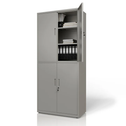 Metalen Archiefkast / Kantoorkast - Incl. slot en 2 sleutels - Lichtgrijs