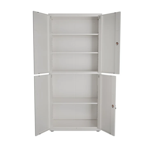 Metalen Archiefkast / Kantoorkast - Incl. slot en 2 sleutels - Wit - Afbeelding 5