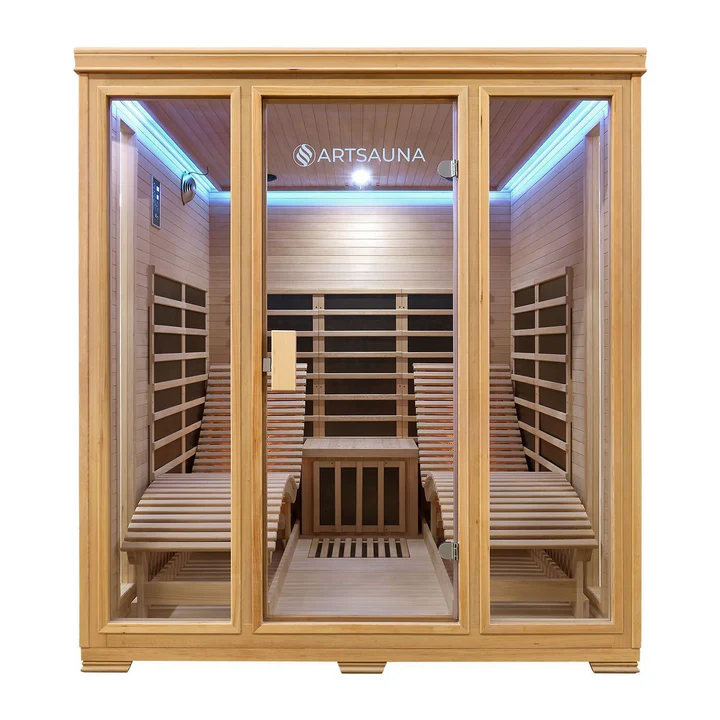 Infraroodcabine Billund - 170x190x190 cm - Dubbele Technologie - 2 personen