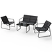 Tuinset / Tuinmeubelset / Loungeset Genua - 4-delig - Antraciet