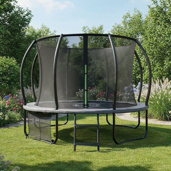 Trampoline / Buitentrampoline M - Incl. Veiligheidsnet en Randbescherming - Ø305 cm - Afbeelding 2