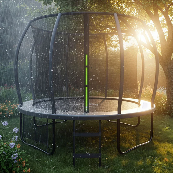 Trampoline / Buitentrampoline M - Incl. Veiligheidsnet en Randbescherming - Ø305 cm - Afbeelding 3