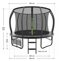 Trampoline / Buitentrampoline L - Incl. Veiligheidsnet en Randbescherming - Ø366 cm