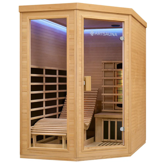 Infraroodcabine Kolding - 130x190x190 cm - Triplex Verwarmingssysteem - 2 personen - Afbeelding 4