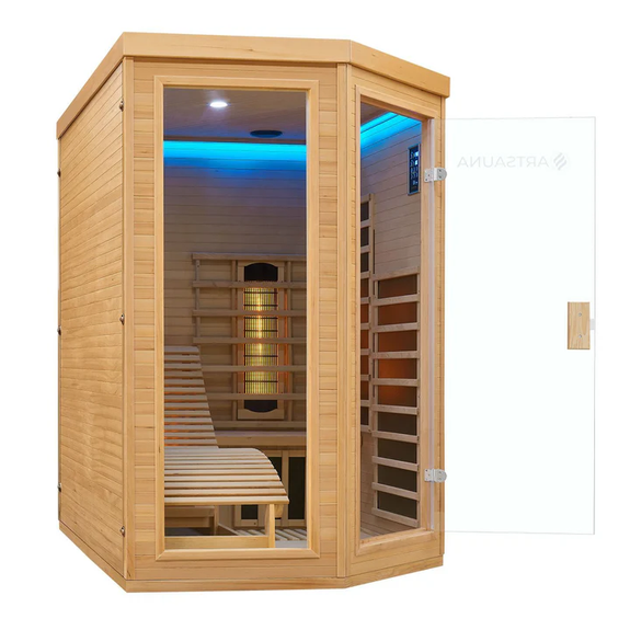 Infraroodcabine Kolding - 130x190x190 cm - Triplex Verwarmingssysteem - 2 personen - Afbeelding 18