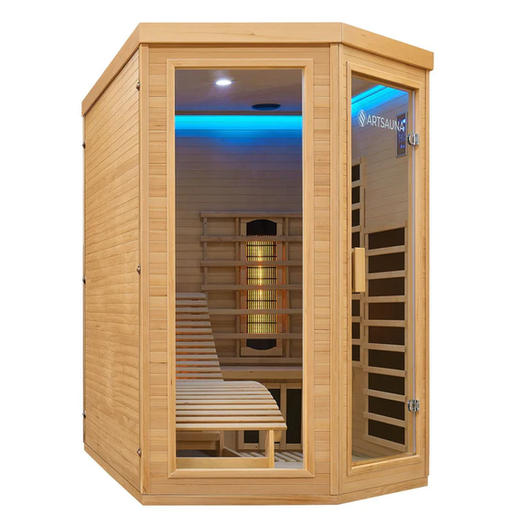 Infraroodcabine Kolding - 130x190x190 cm - Triplex Verwarmingssysteem - 2 personen - Afbeelding 17