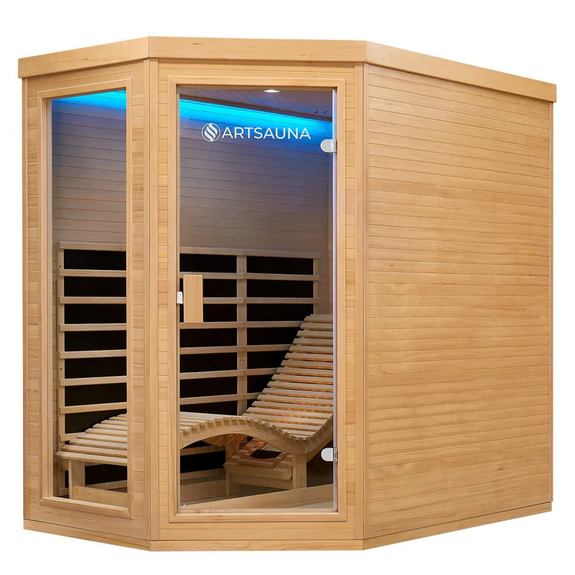 Infraroodcabine Kolding - 130x190x190 cm - Triplex Verwarmingssysteem - 2 personen - Afbeelding 1