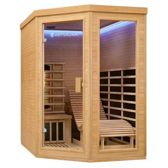 Infraroodcabine Esbjerg - 130x190x190cm - Triplex Verwarmingssysteem - 2 personen - Afbeelding 17