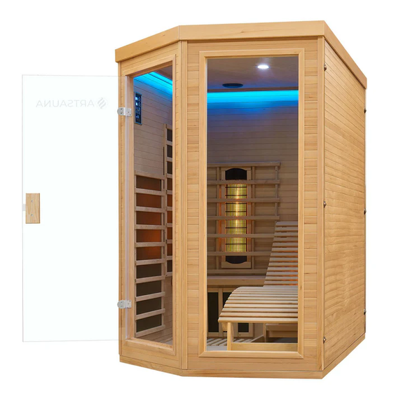Infraroodcabine Esbjerg - 130x190x190cm - Triplex Verwarmingssysteem - 2 personen - Afbeelding 15