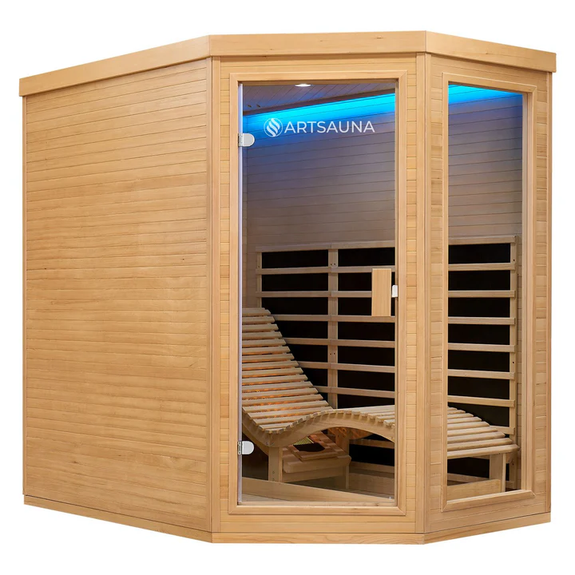 Infraroodcabine Esbjerg - 130x190x190cm - Triplex Verwarmingssysteem - 2 personen - Afbeelding 1
