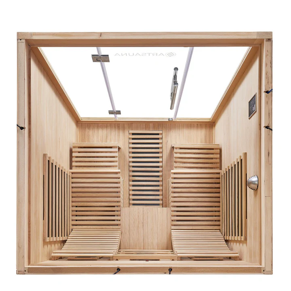 Infraroodcabine / Infraroodsauna Helsinki 150 - 2-3 Personen - 150x150x190 cm - Afbeelding 6