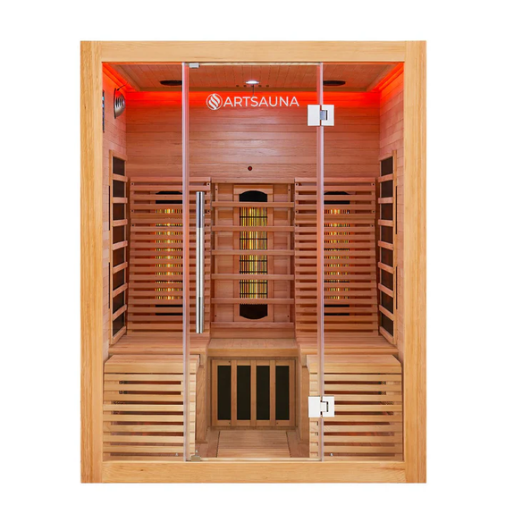 Infraroodcabine / Infraroodsauna Helsinki 150 - 2-3 Personen - 150x150x190 cm - Afbeelding 1