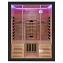 Infraroodcabine Helsinki - 150x150x190cm - Dubbele Technologie - 2 tot 3 personen - Zwart