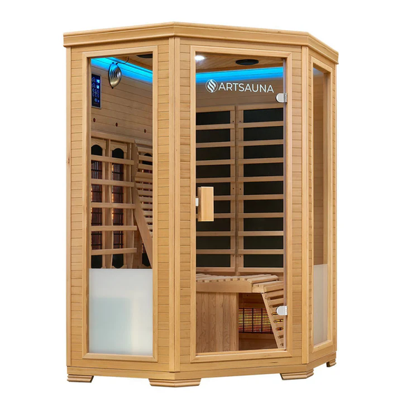 Infraroodcabine Aalborg - 120x120x190 cm - Dubbele Technologie - 2 personen - Afbeelding 1