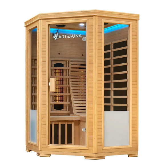 Infraroodcabine Aalborg - 120x120x190 cm - Dubbele Technologie - 2 personen - Afbeelding 16